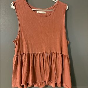 We The Free Women’s Rust Peplum Tank Top